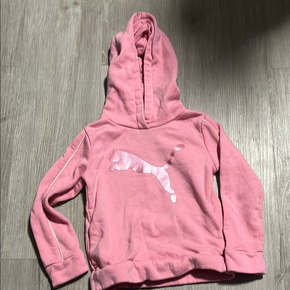 Puma Kids Pink Hoodie - Picture 1 of 1